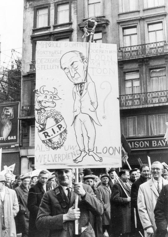 Manifestation de paysans (Bruxelles, 23 mars 1971)
