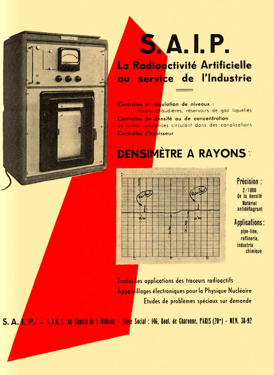 Advertisement on the industrial and domestic use of the atom from, <i>Guide to energy and its needs: 1957–1958</i>
