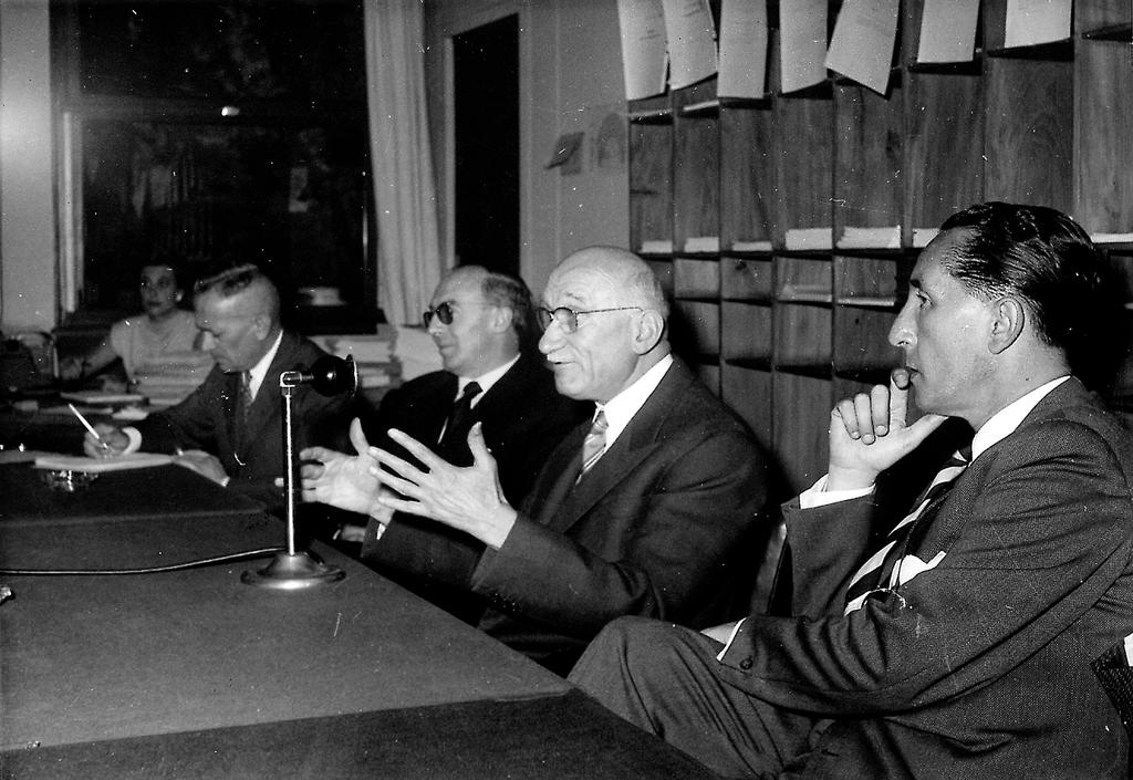 Robert Schuman président de l'Assemblée parlementaire européenne (Juin 1959)