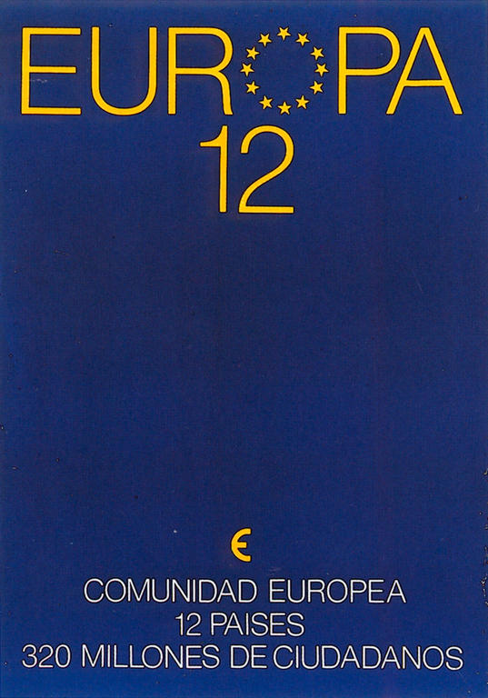 Affiche espagnole pour l'Europe (1986)