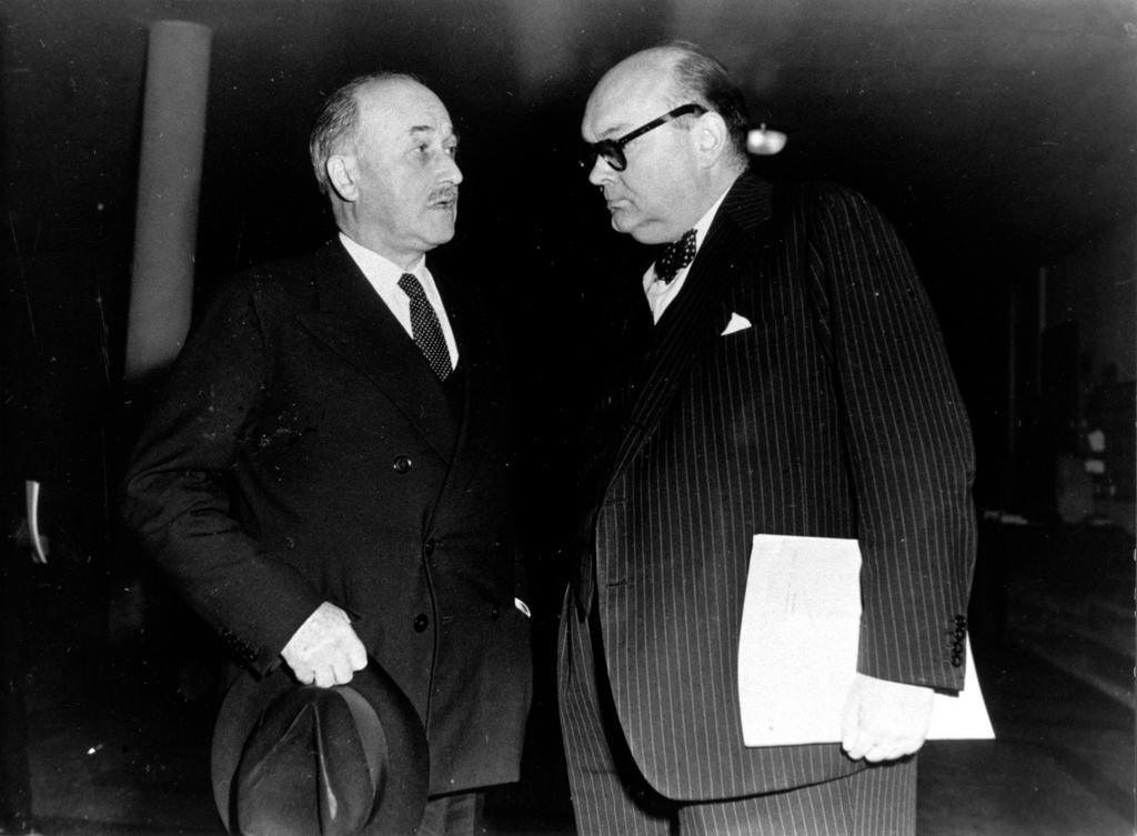 Paul-Henri Spaak et Jean Monnet