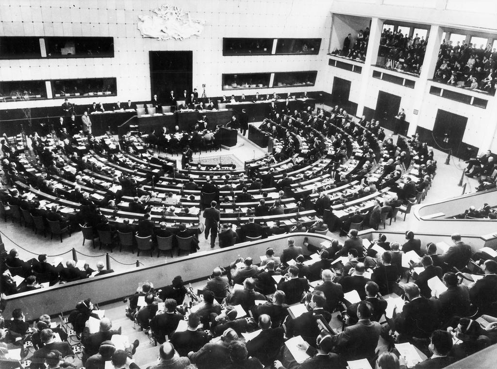 The first meeting of the European Parliamentary Assembly (19 March 1958)