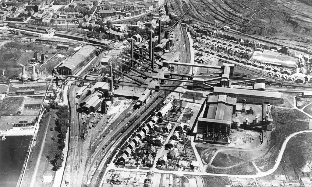 Aerial view of the ARBED steel works in Esch/Terres Rouges (Luxembourg)