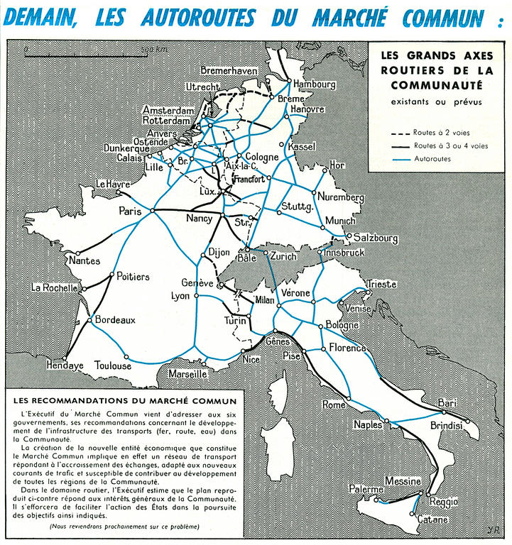 The EEC motorway network (1960)