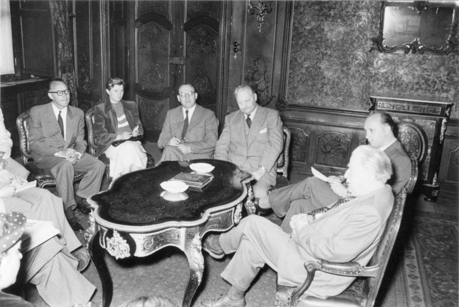 Press conference on the Schuman Plan held by Joseph Bech (27 July 1952)