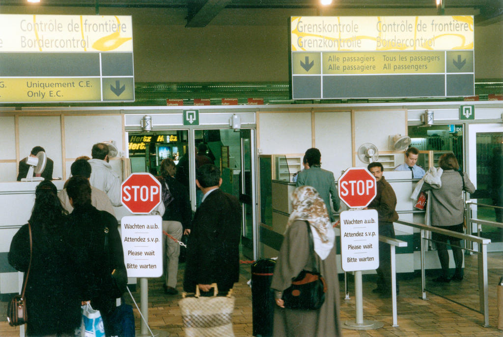 Schengen area border control (Brussels Airport)