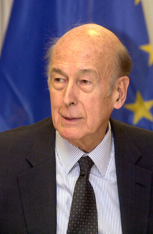 Valéry Giscard d'Estaing, président de la Convention européenne