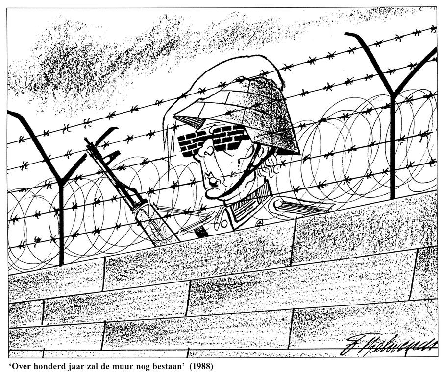 Cartoon by Behrendt on the GDR (1988)
