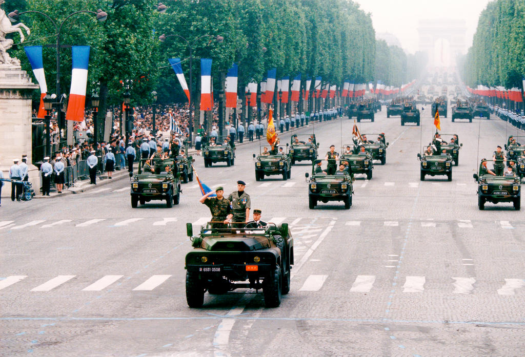 The Eurocorps on parade (Paris, 14 July 1994)