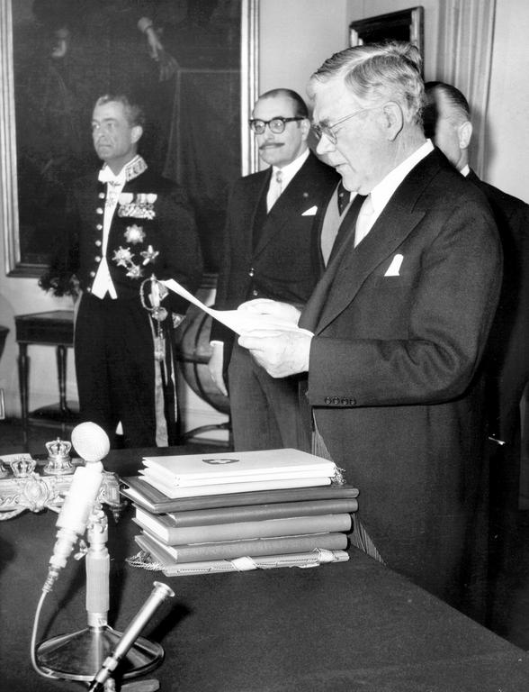 Signature par la Suède de la Convention AELE (Stockholm, 4 janvier 1960)