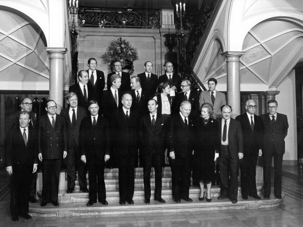 Gruppenfoto des Europäischen Rates von Luxemburg (Luxemburg, 1. und 2. Dezember 1980)