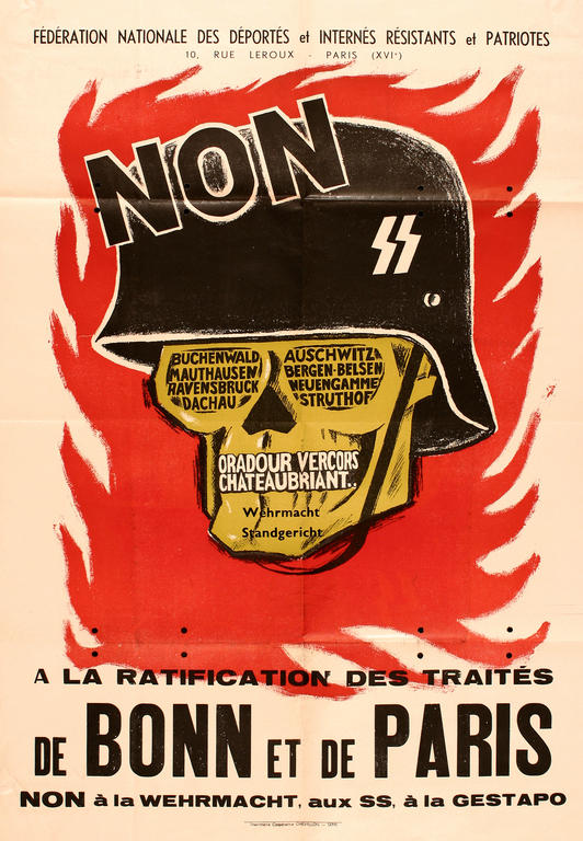 Affiche contre la CED (1954)