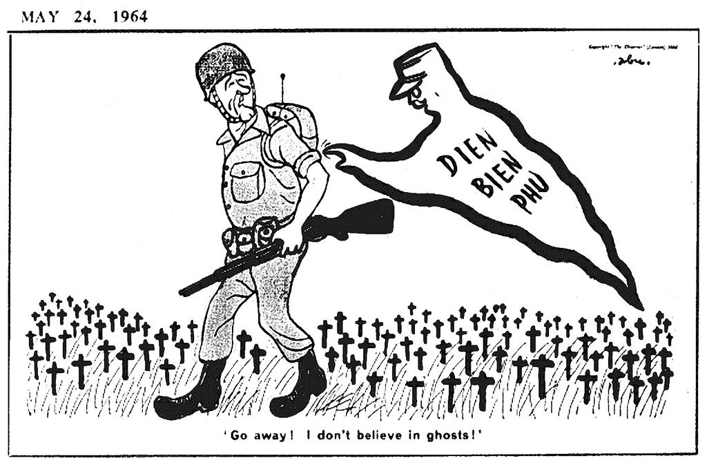 Caricature de Abu sur la guerre au Viêt nam (24 mai 1964)