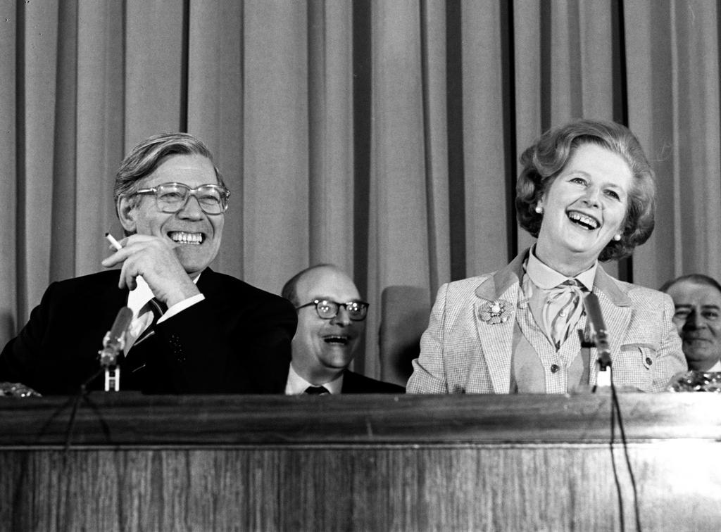 Helmut Schmidt and Margaret Thatcher (London, 10–11 May 1979)