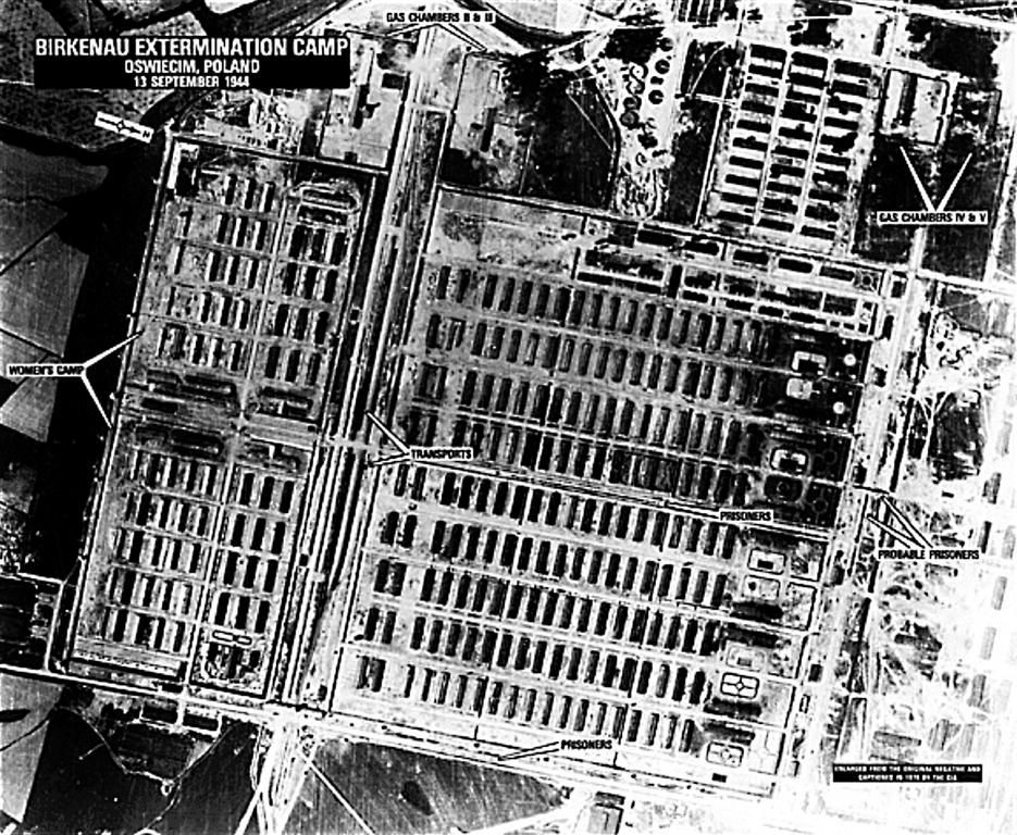 Aerial view of Birkenau Concentration Camp (Poland, 13 September 1944)
