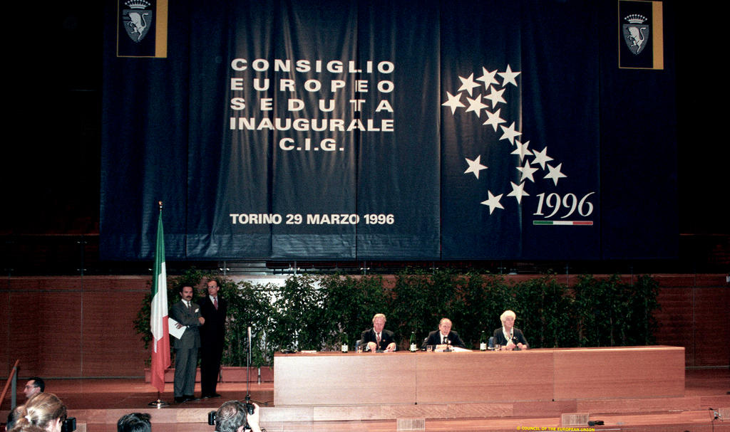 Ouverture de la Conférence intergouvernementale de 1996 (Turin, 29 mars 1996)