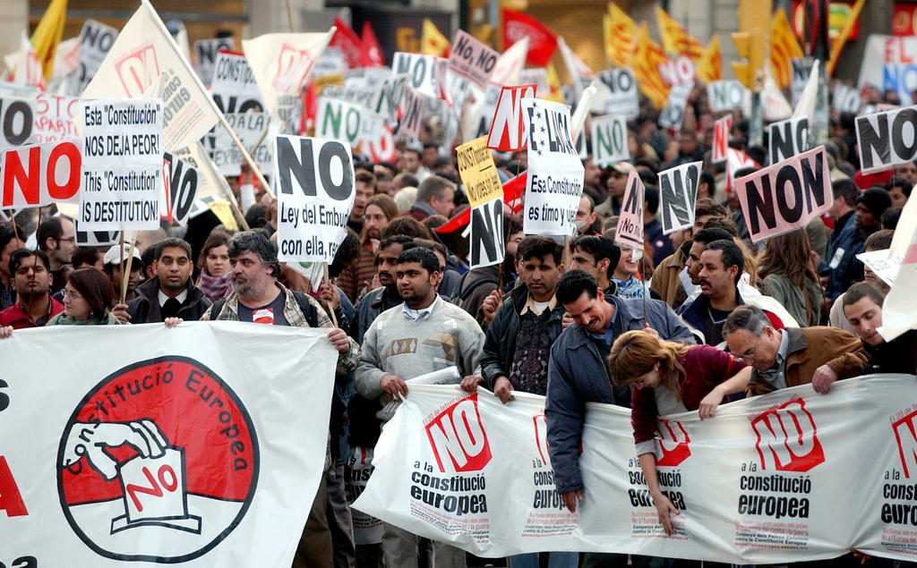 Manifestation contre la Constitution européenne (Bilbao, 12 février 2005) 