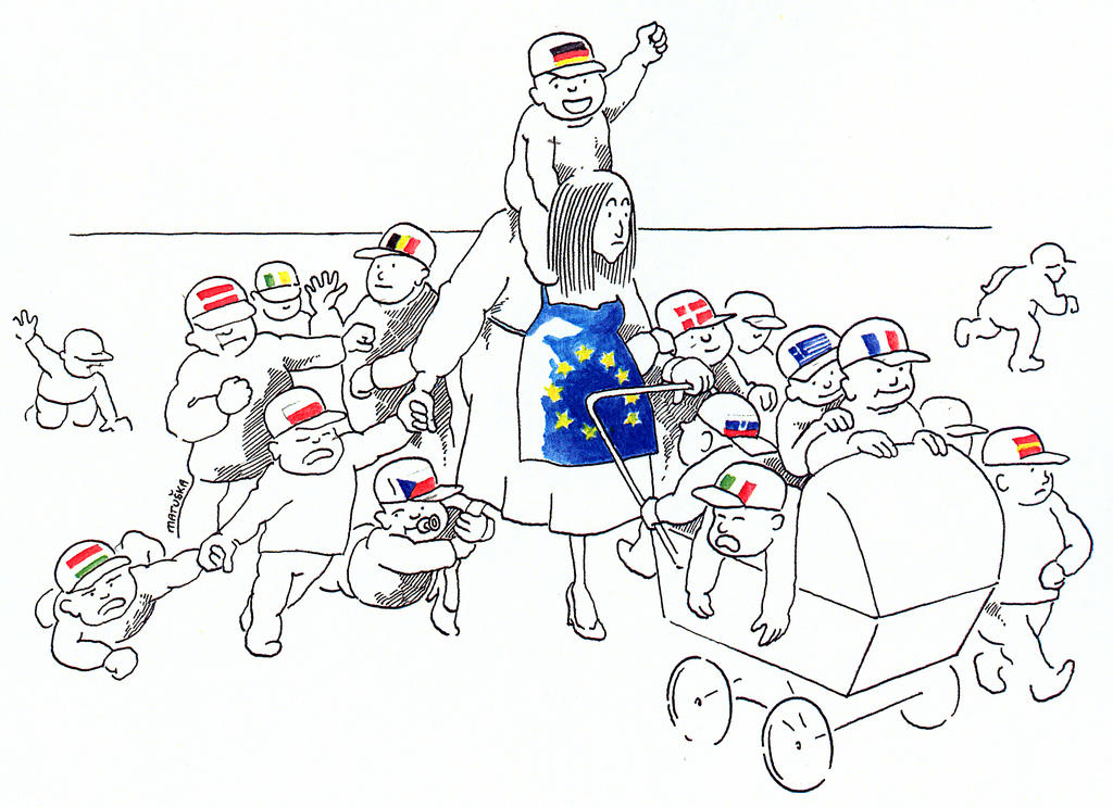 Cartoon by Matuska on the fifth enlargement of the EU (2004)