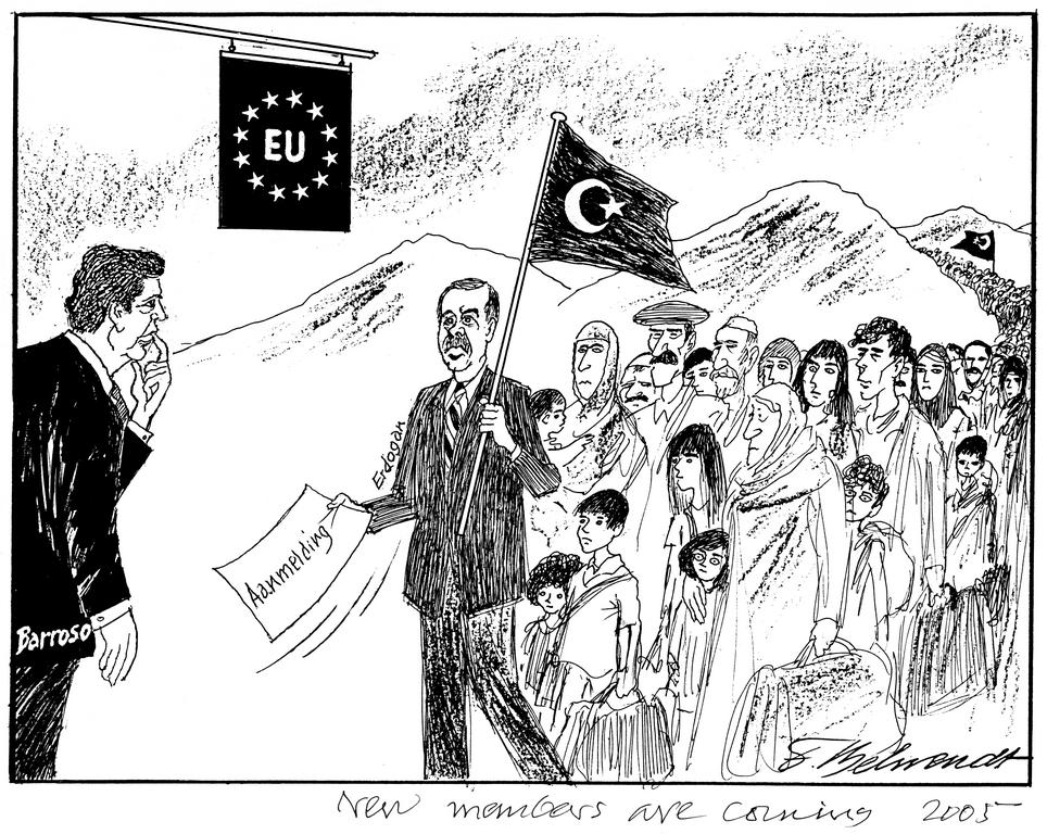 Cartoon by Behrendt on the issue of the enlargement of the EU to include Turkey (2005)