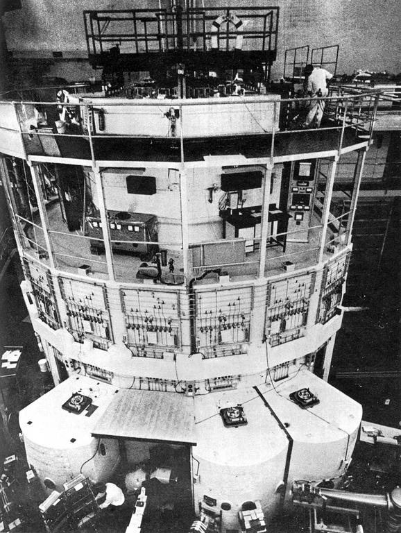 Vue intérieure du réacteur nucléaire de Petten aux Pays-Bas