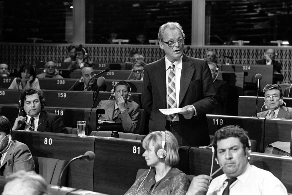 Willy Brandt at the European Parliament (1979)