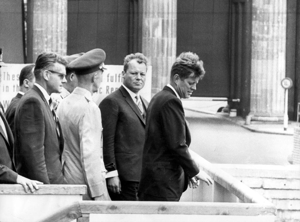 Willy Brandt and John F. Kennedy in Berlin (26 June 1963)