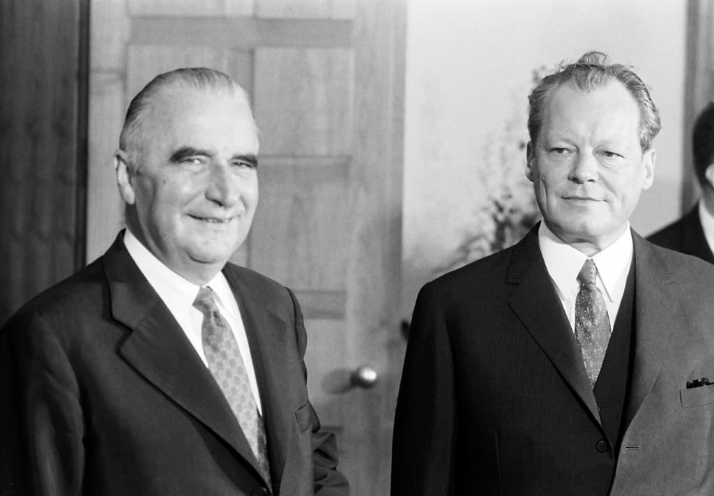 Willy Brandt and Georges Pompidou (Bonn, 3 July 1970)
