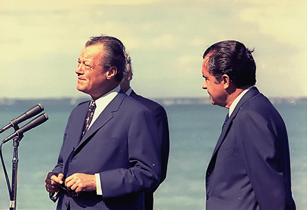 Willy Brandt et Richard Nixon (Key Biscayne, 29 décembre 1971)