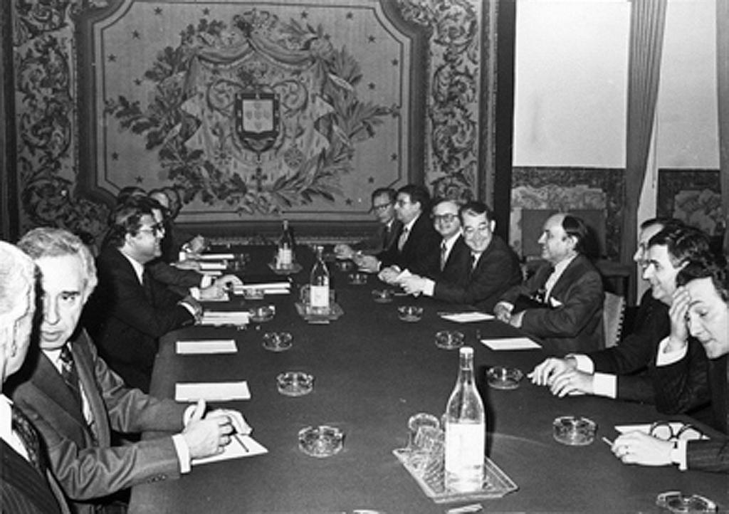 Réunion dans le cadre des négociations d’adhésion du Portugal (Lisbonne, 11 décembre 1981)