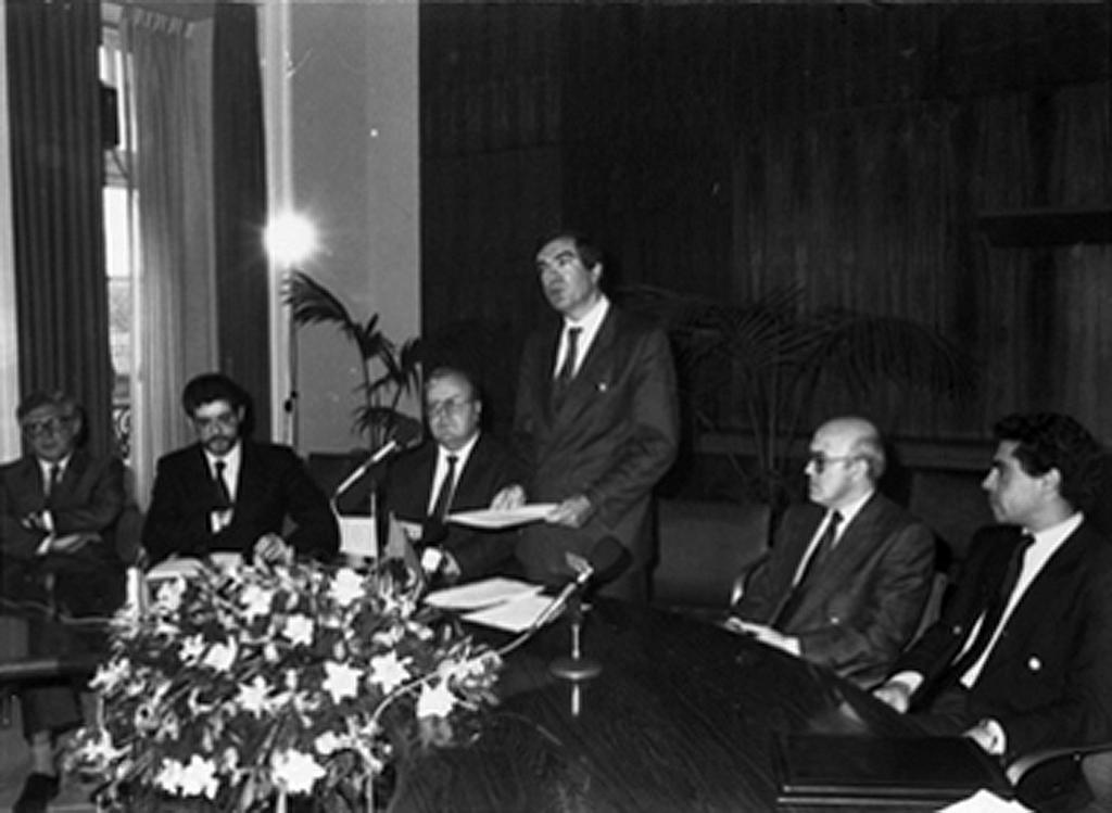 Signing of the Protocol establishing the GATIE and the GAPE (5 February 1990)
