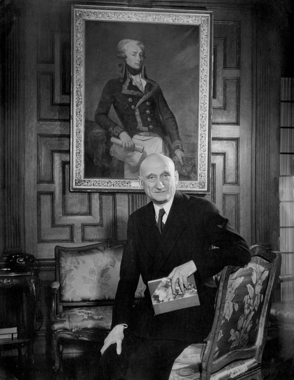 Robert Schuman at the French Embassy in Washington (April 1949)
