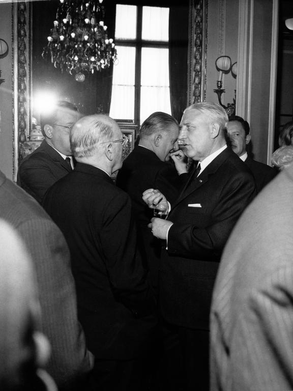 Pierre Werner et Jean Monnet (Paris, 15 et 16 mai 1970)