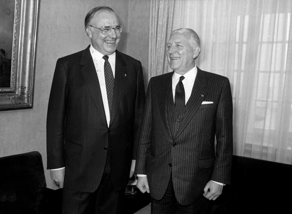 Pierre Werner et Helmut Kohl (Luxembourg, 20 janvier 1984) (II)