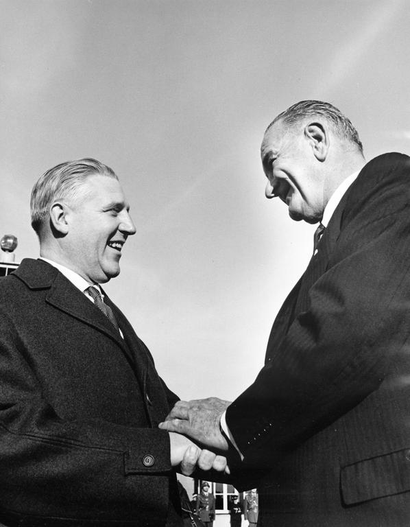 Pierre Werner and Lyndon B. Johnson (4 November 1963)