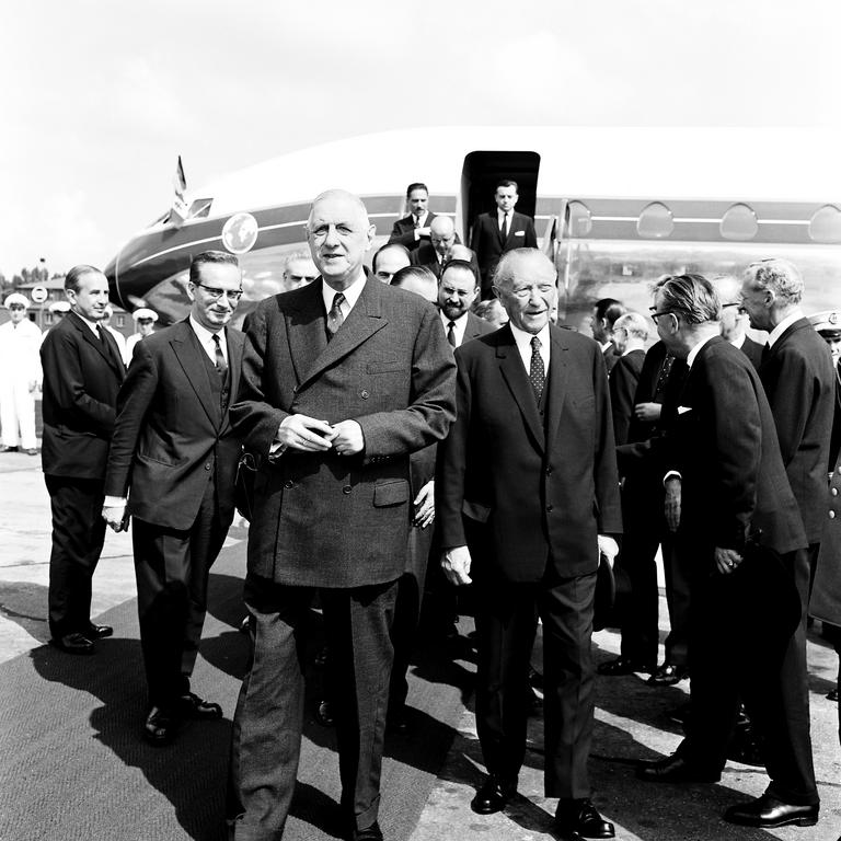 Erste deutsch-französische Konsultationen in Bonn: Charles de Gaulle-Konrad Adenauer (4. und 5. Juli 1963)