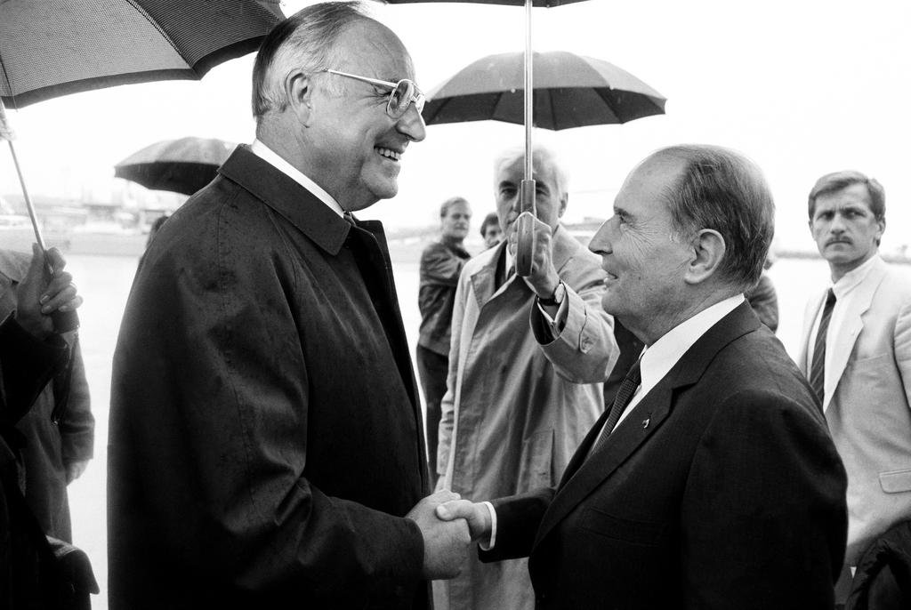 Privates Treffen zwischen Helmut Kohl und François Mitterrand (Heidelberg, 26. August 1986)