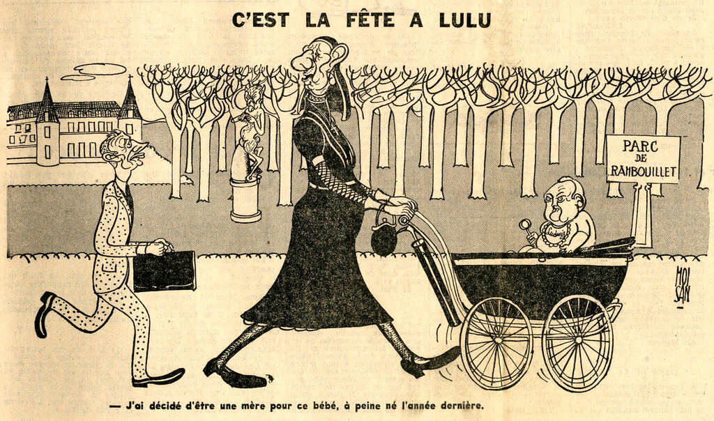 Karikatur von Moisan zu den deutsch-französischen Beziehungen: de Gaulle-Erhard (20. Januar 1965)