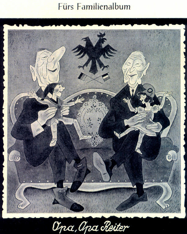 Caricature de Sauer sur l'amitié franco-allemande (22 septembre 1962)