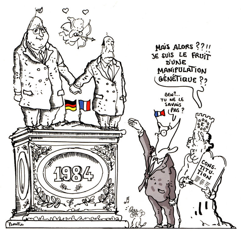 Karikatur von Plantu über die Idee einer Europäischen Verfassung (28. Juni 2000)