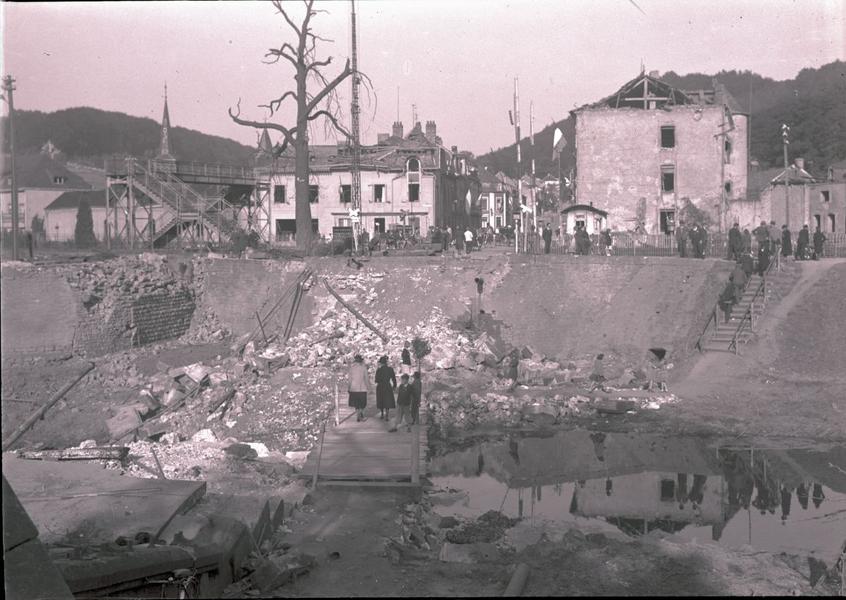 Destruction in Luxembourg (Dommeldange, September 1944)