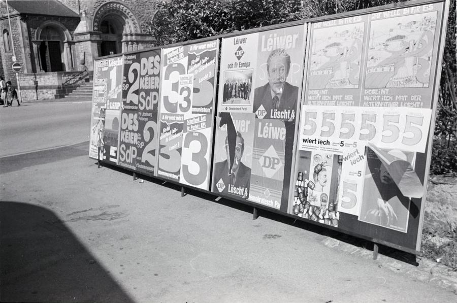 Posters for the European and parliamentary elections in Luxembourg (10 June 1979)